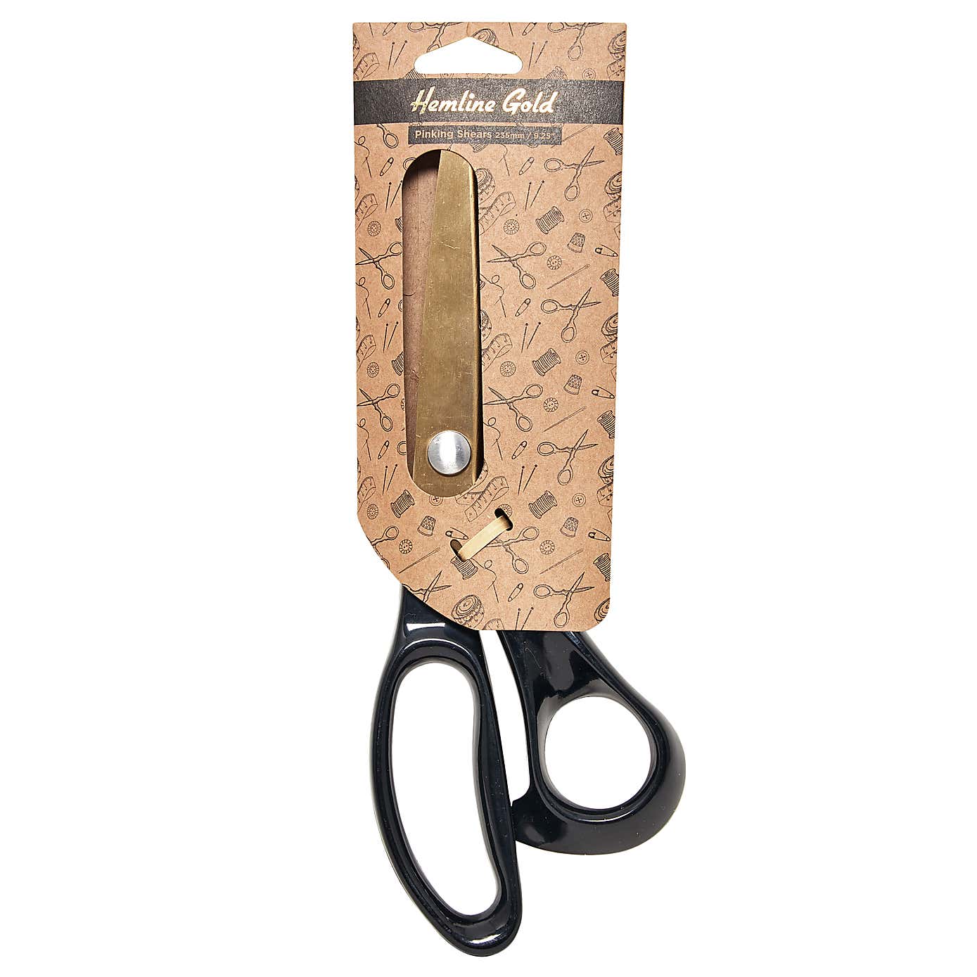 Hemline Gold Brushed Gold Pinking Shears