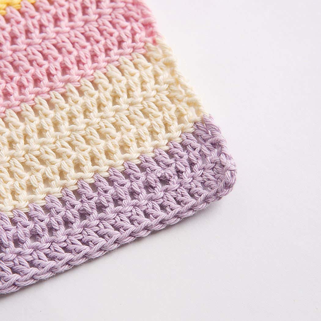 Ssh Baby Striped Blanket Crochet Kit