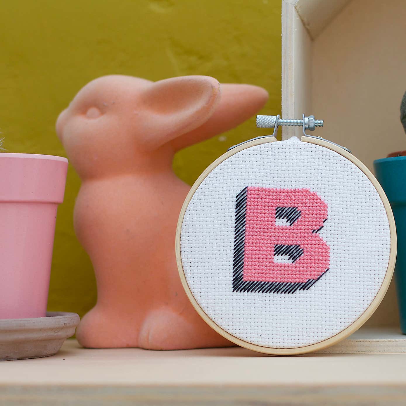 Cotton Clara Drop Shadow Alphabet Cross Stitch Kit