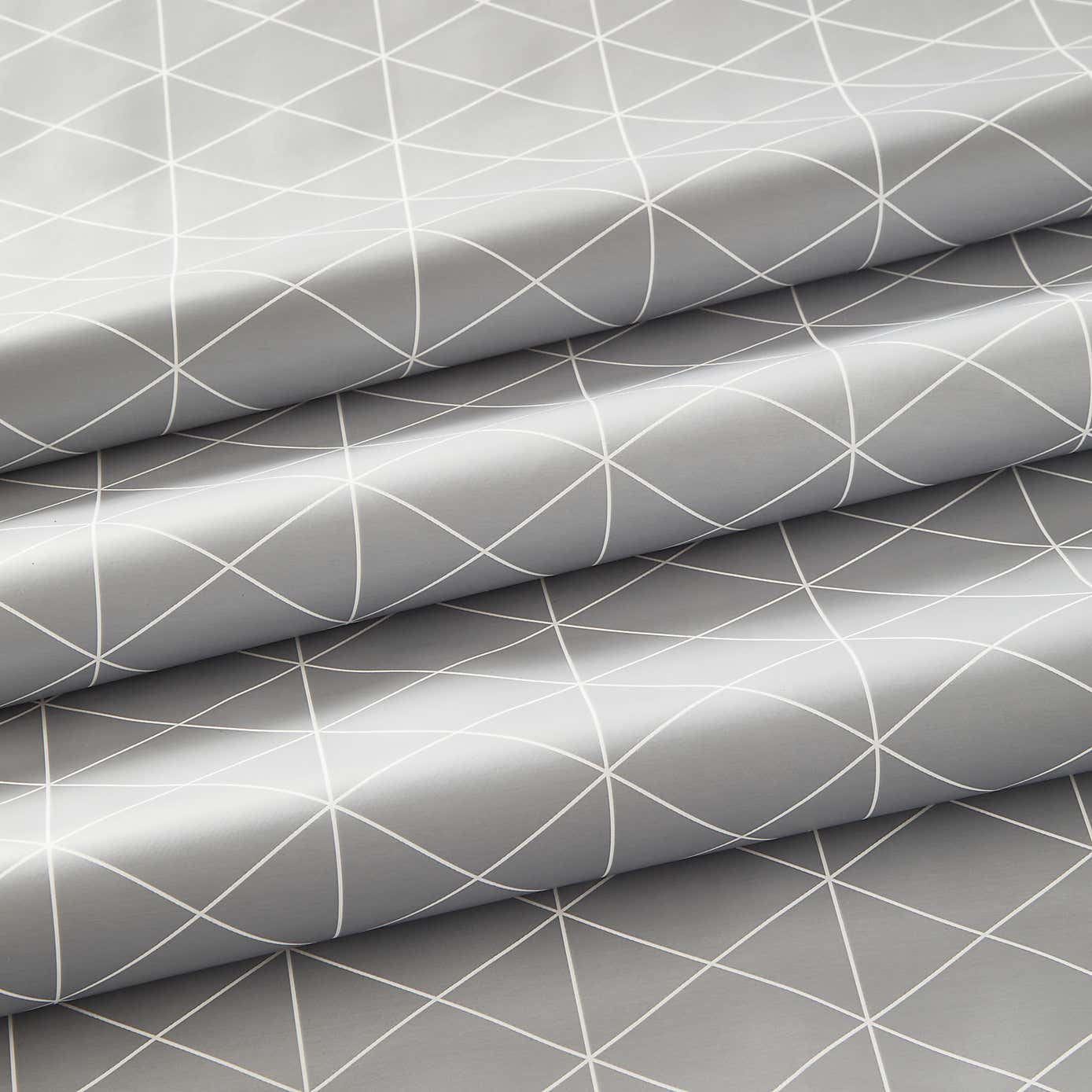 Geo Grey PVC Table Protector