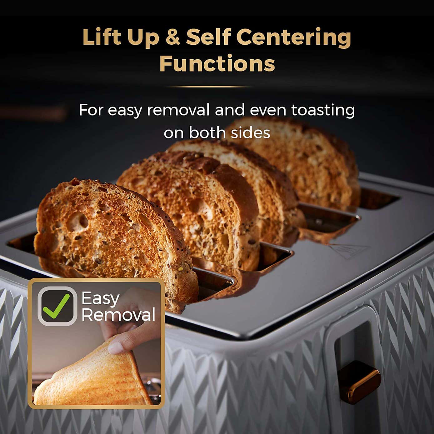 TOWER Empire 4 Slice Toaster