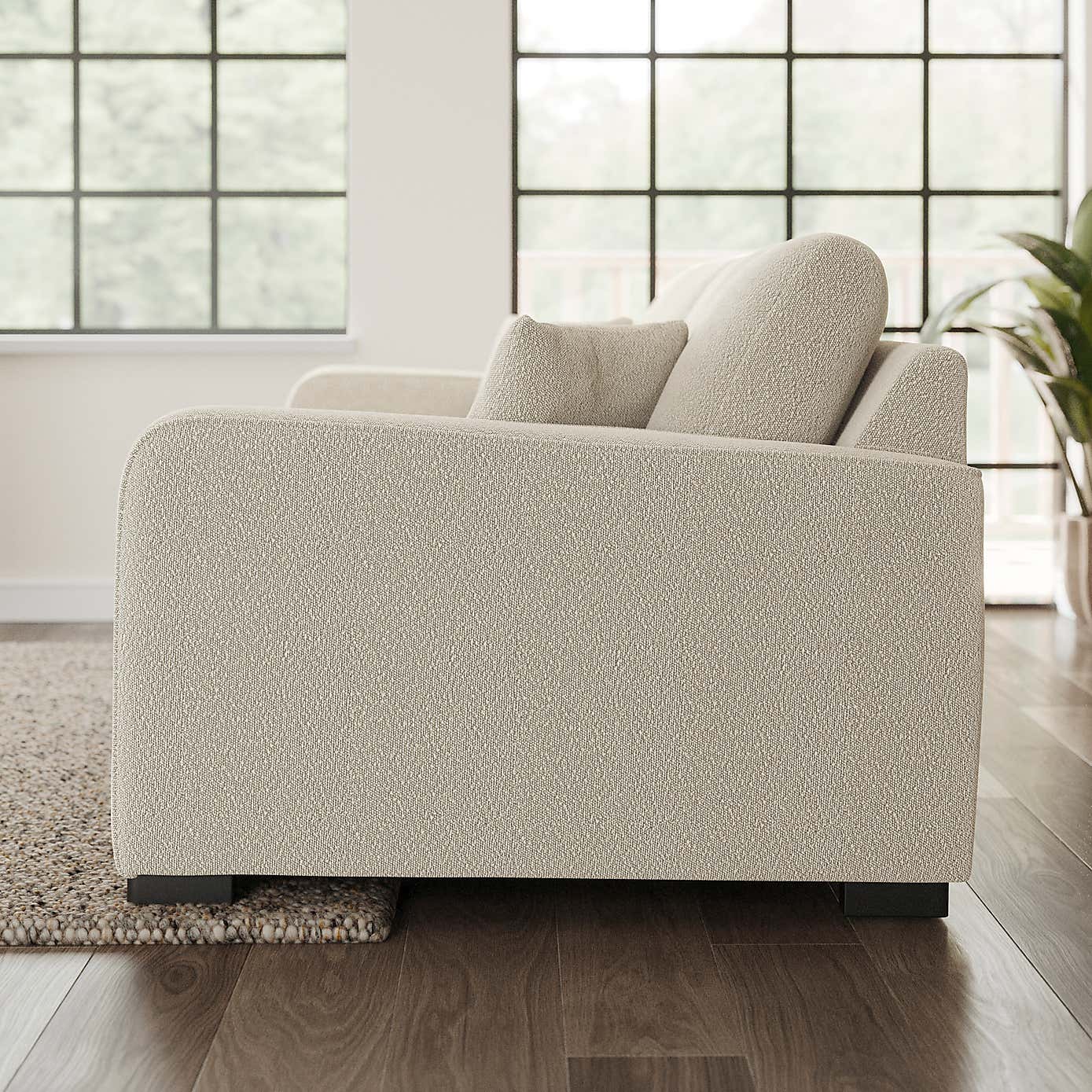 Carson Tonal Boucle 4 Seater Sofa