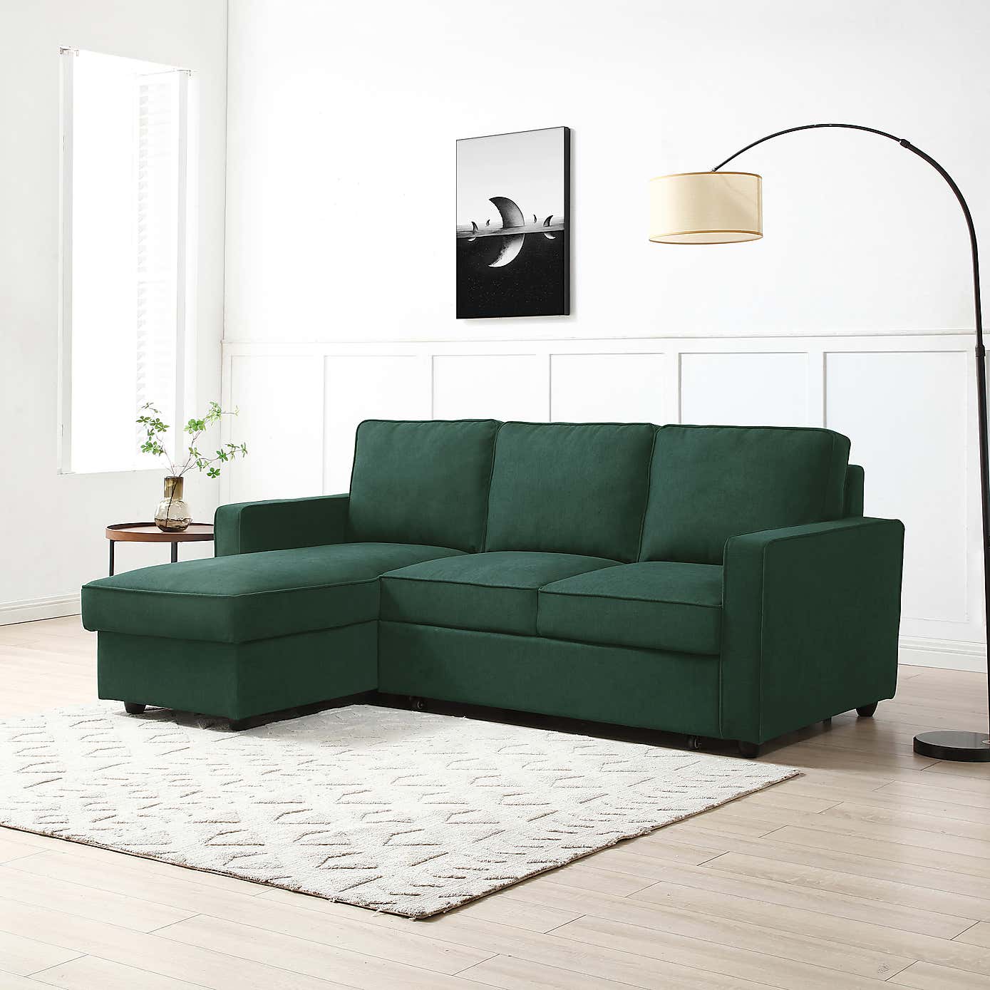 Kayden Reversible Woven Corner Double Sofa Bed