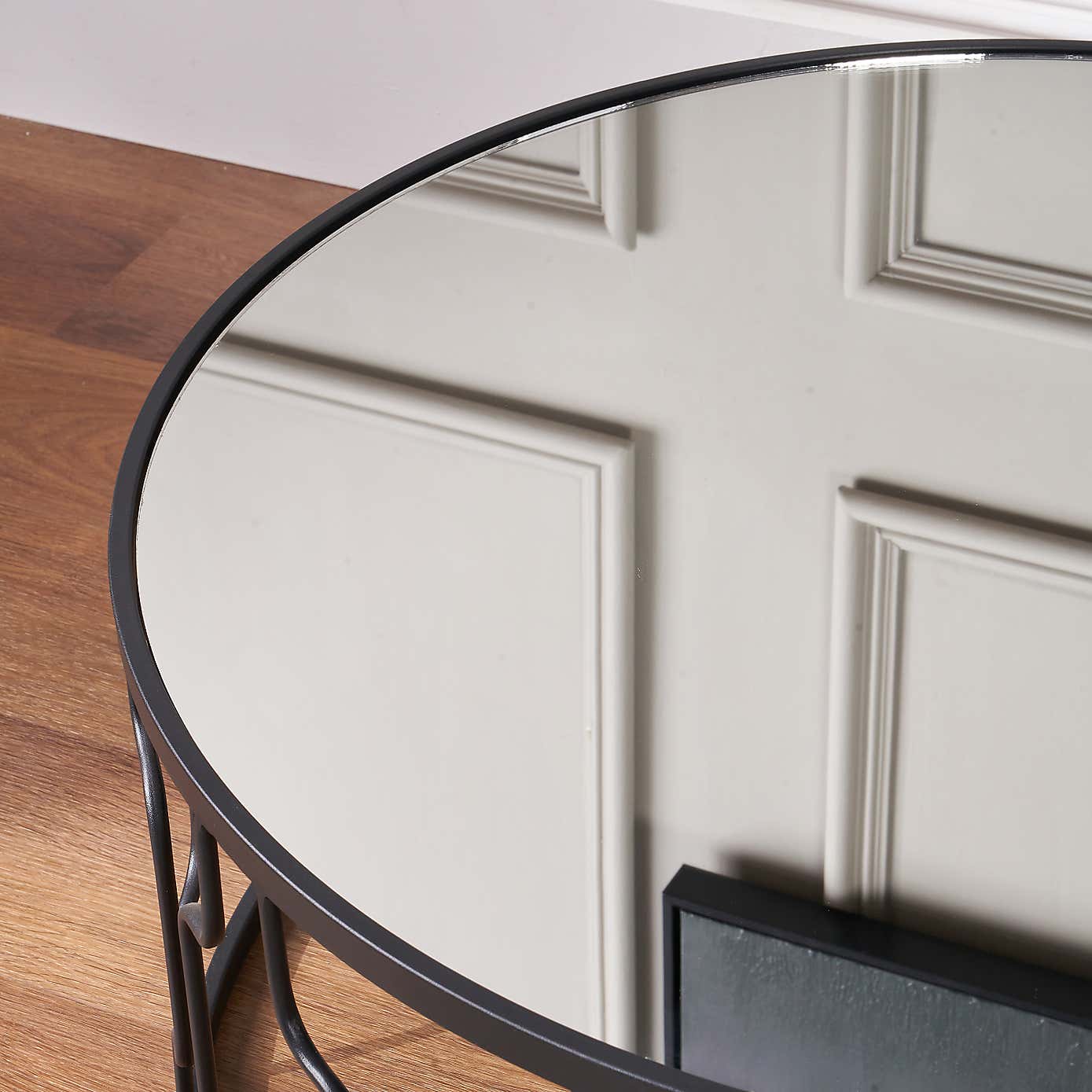 Caprisse Coffee Table, Mirrored Glass