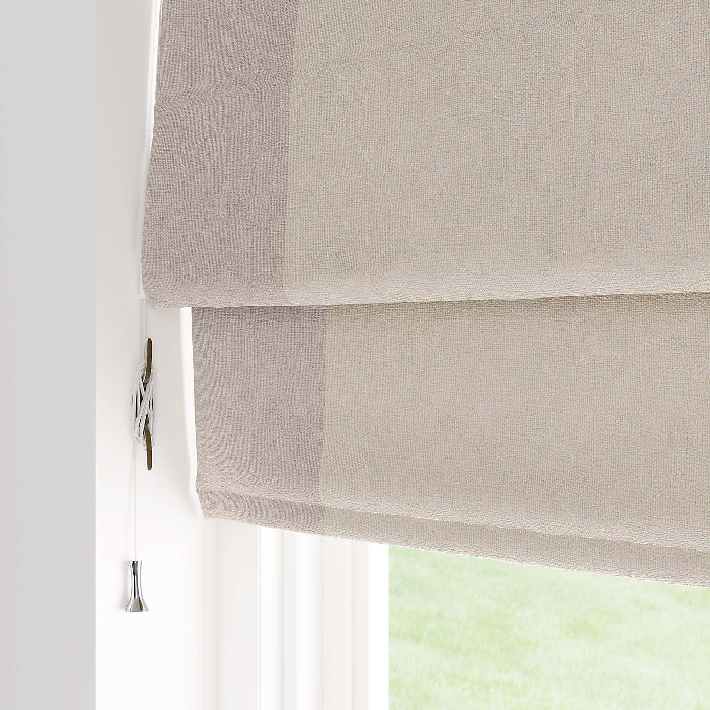 Luna Bordered Blackout Roman Blind