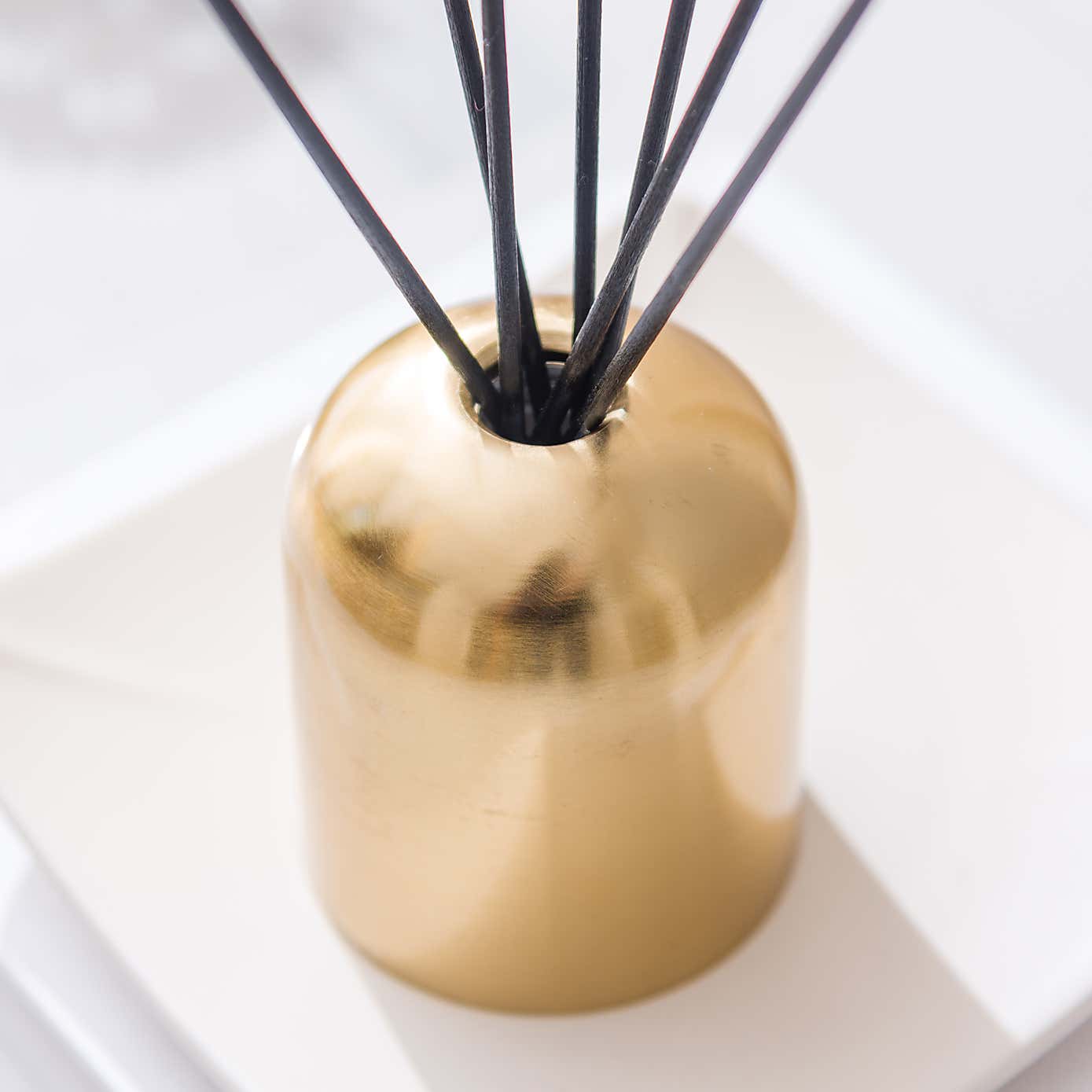 Brushed Gold Floral Honey Diffuser