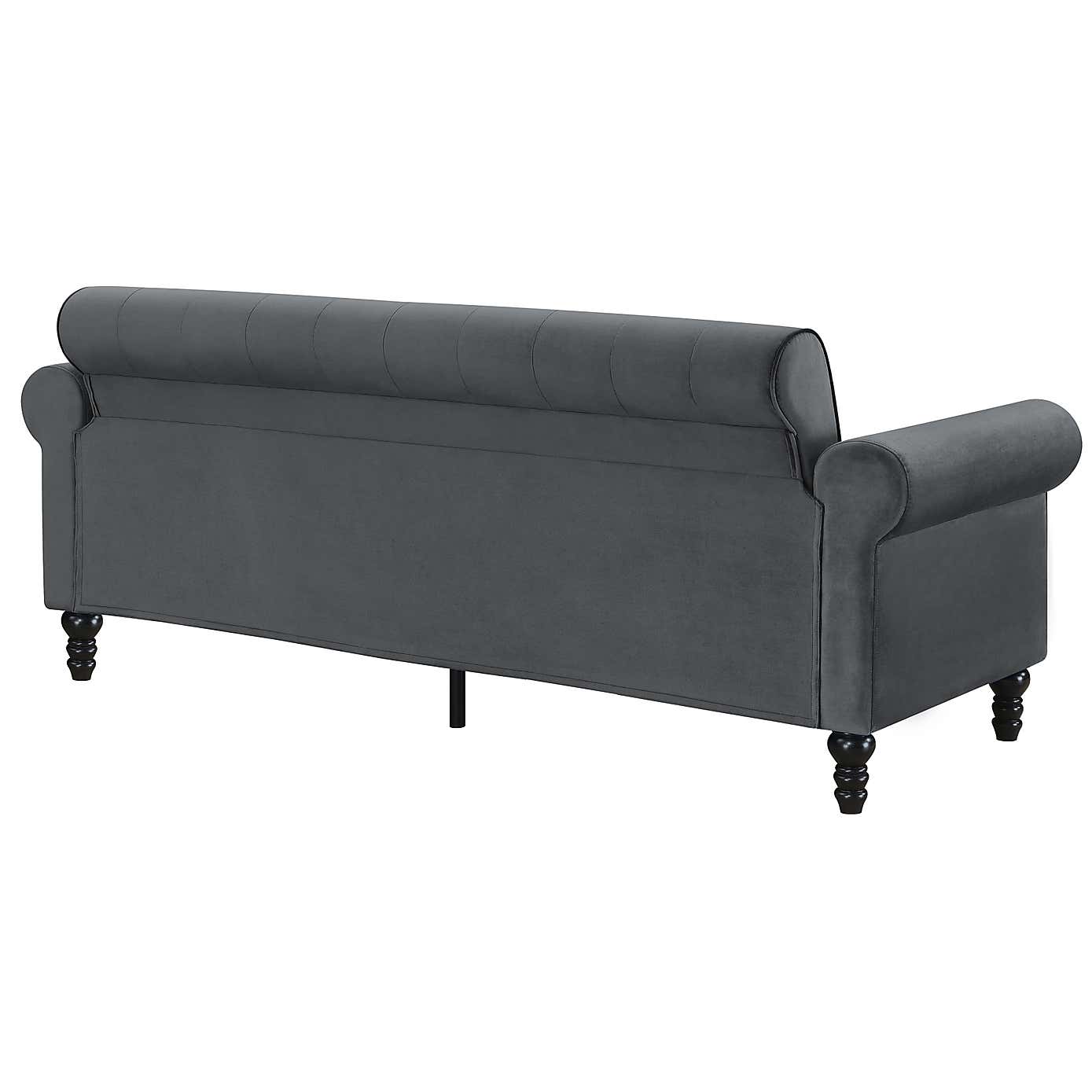 Greta Velvet 3 Seater Sofa