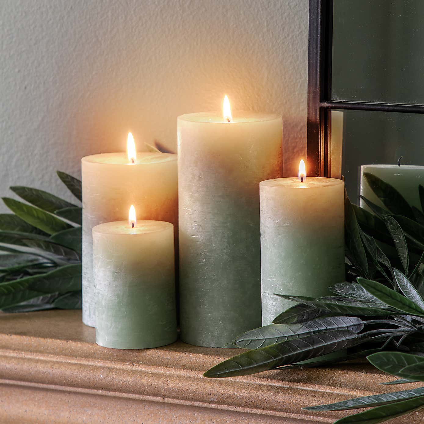 Rustic Pillar Candle