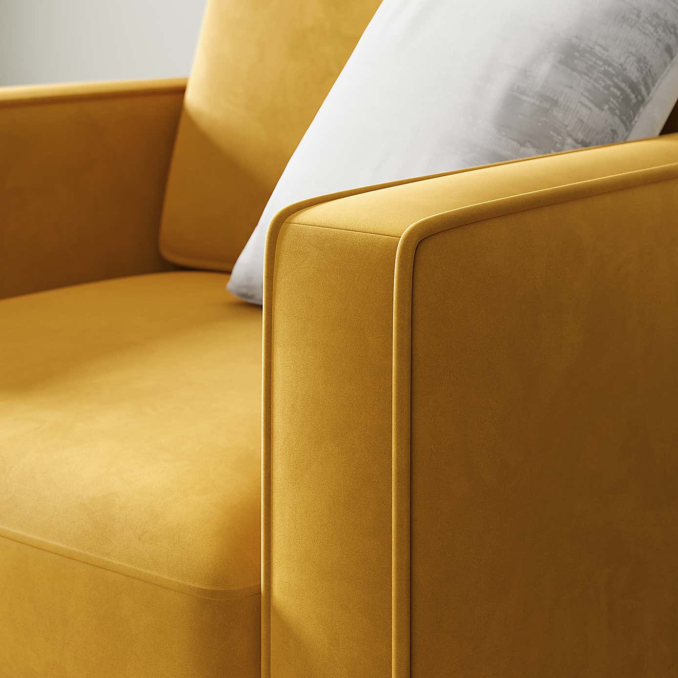 Zoe Plain Velvet Armchair