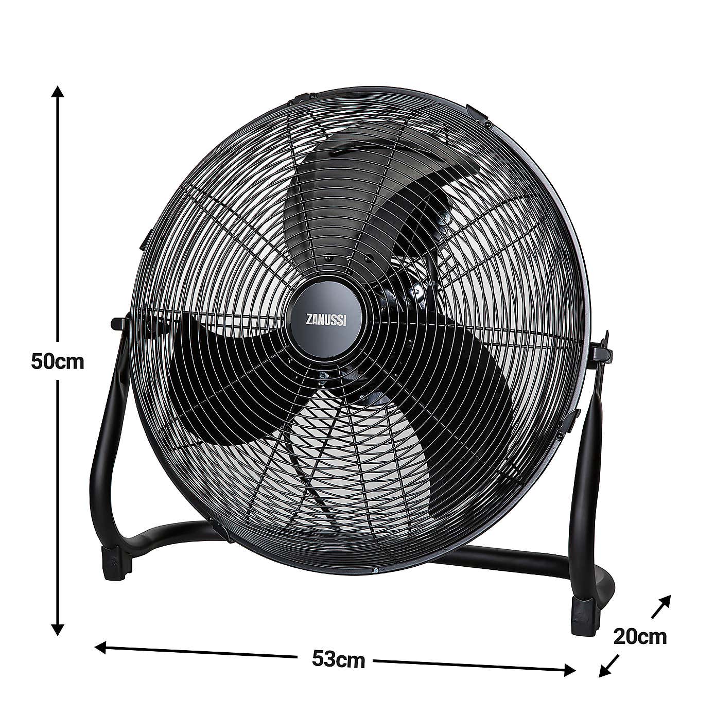 Zanussi  16" Black Floor Fan