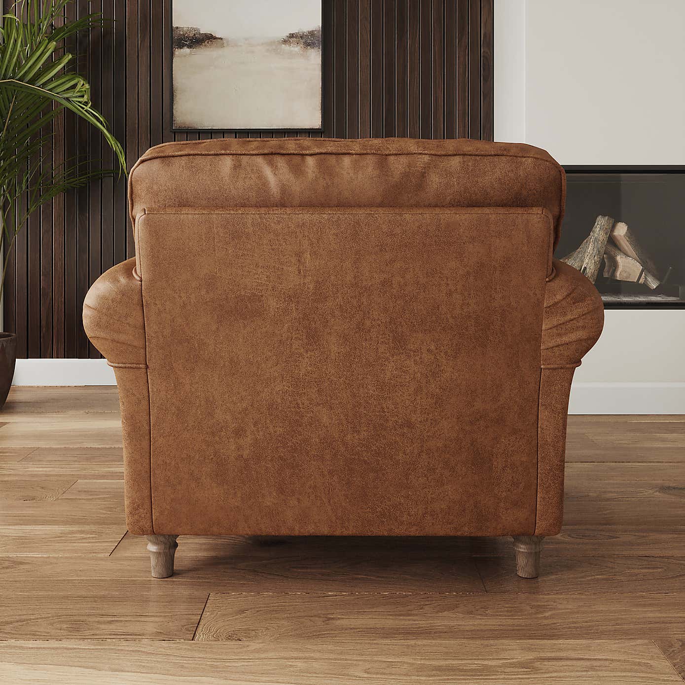 Flori Arizona Armchair, Faux Leather