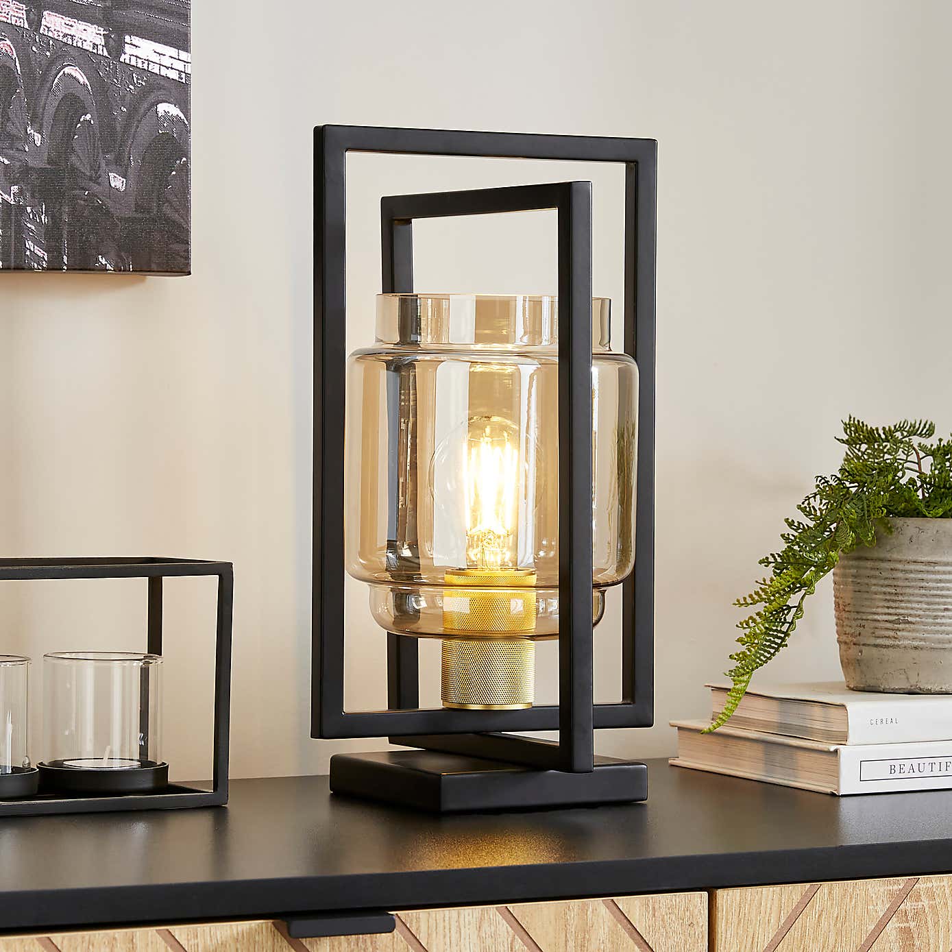 Seattle Industrial Metal Table Lamp