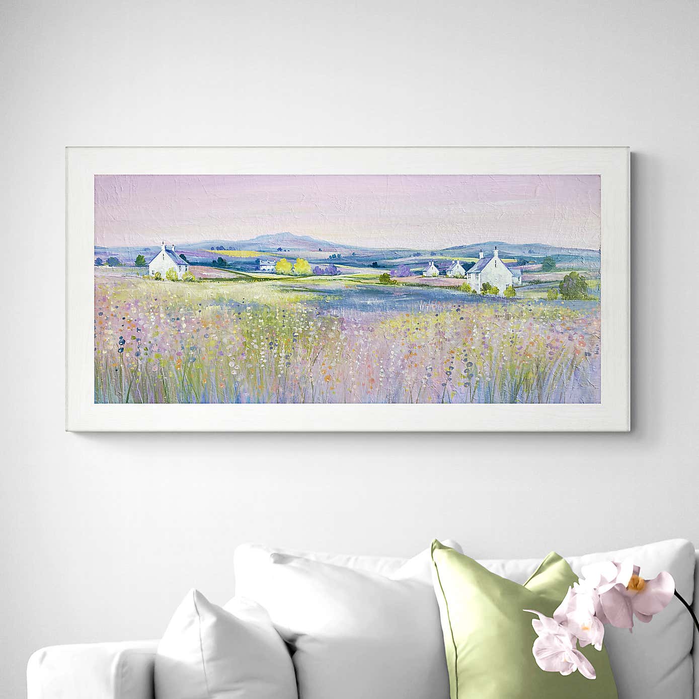 Evening Fields Framed Print