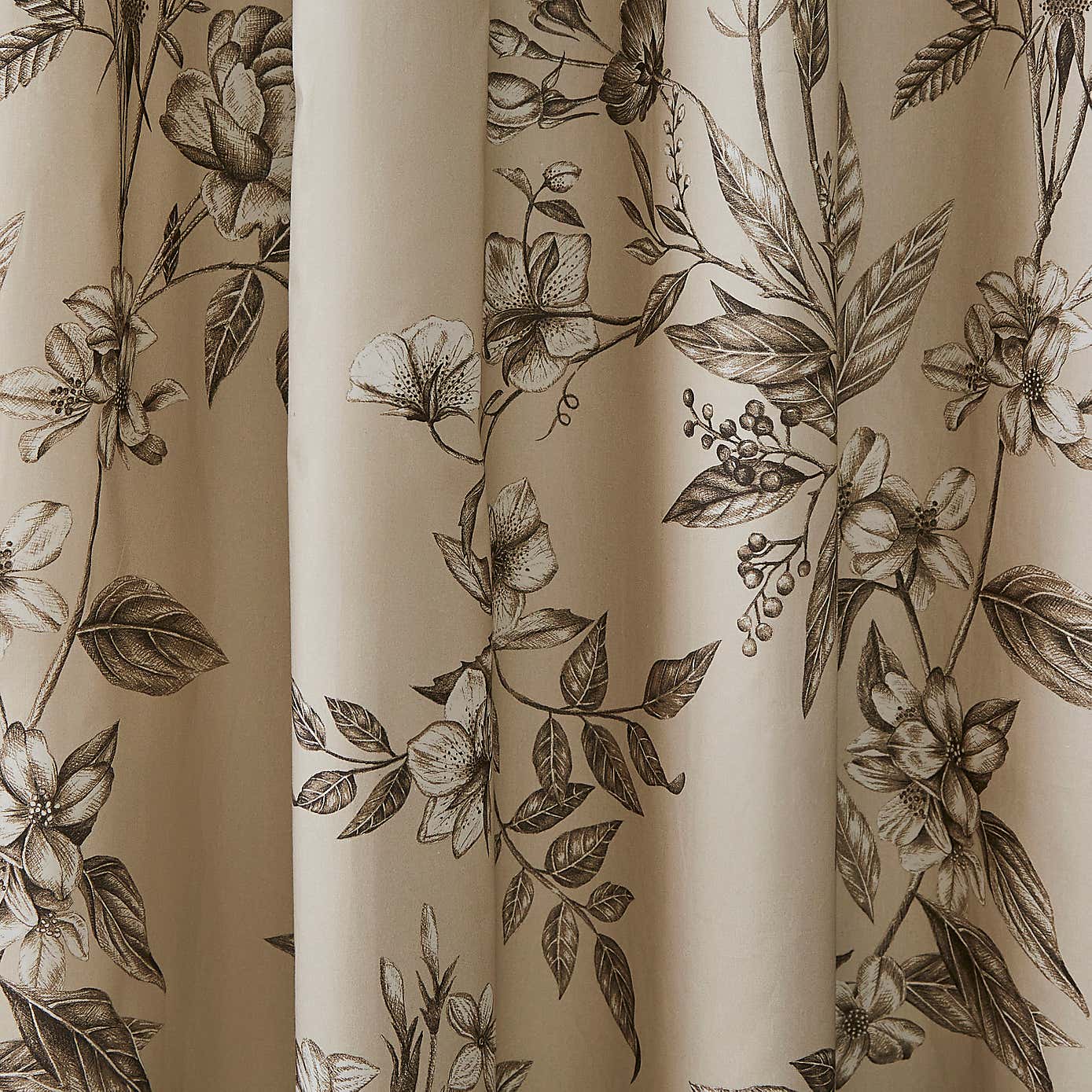 Bridget Etched Floral Blackout Eyelet Curtains