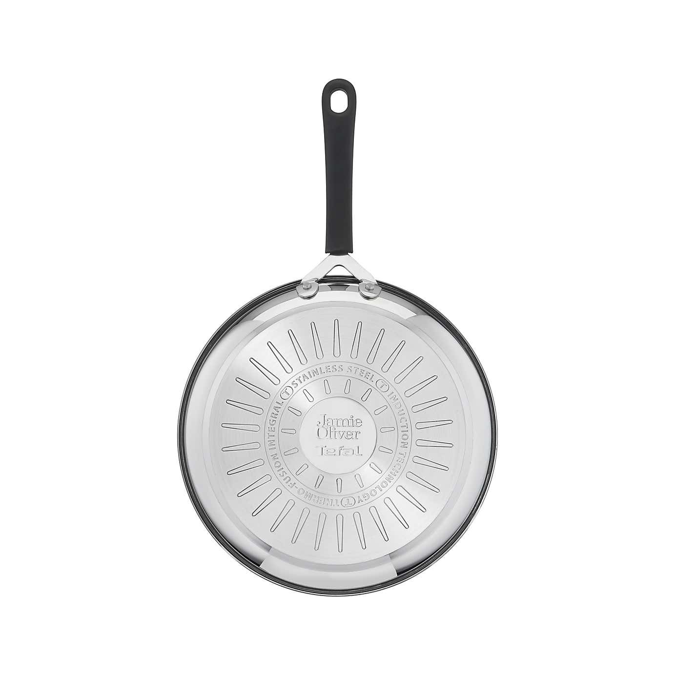 Jamie Oliver by Tefal Quick & Easy Stainless Steel Frying Pan, 24cm