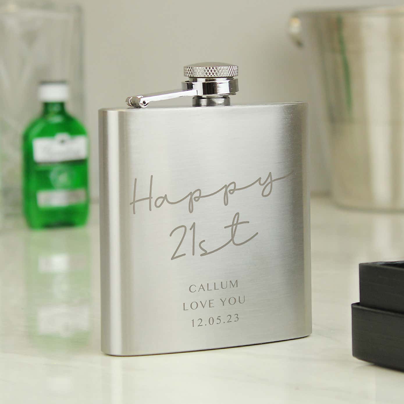Personalised Any Message Hip Flask