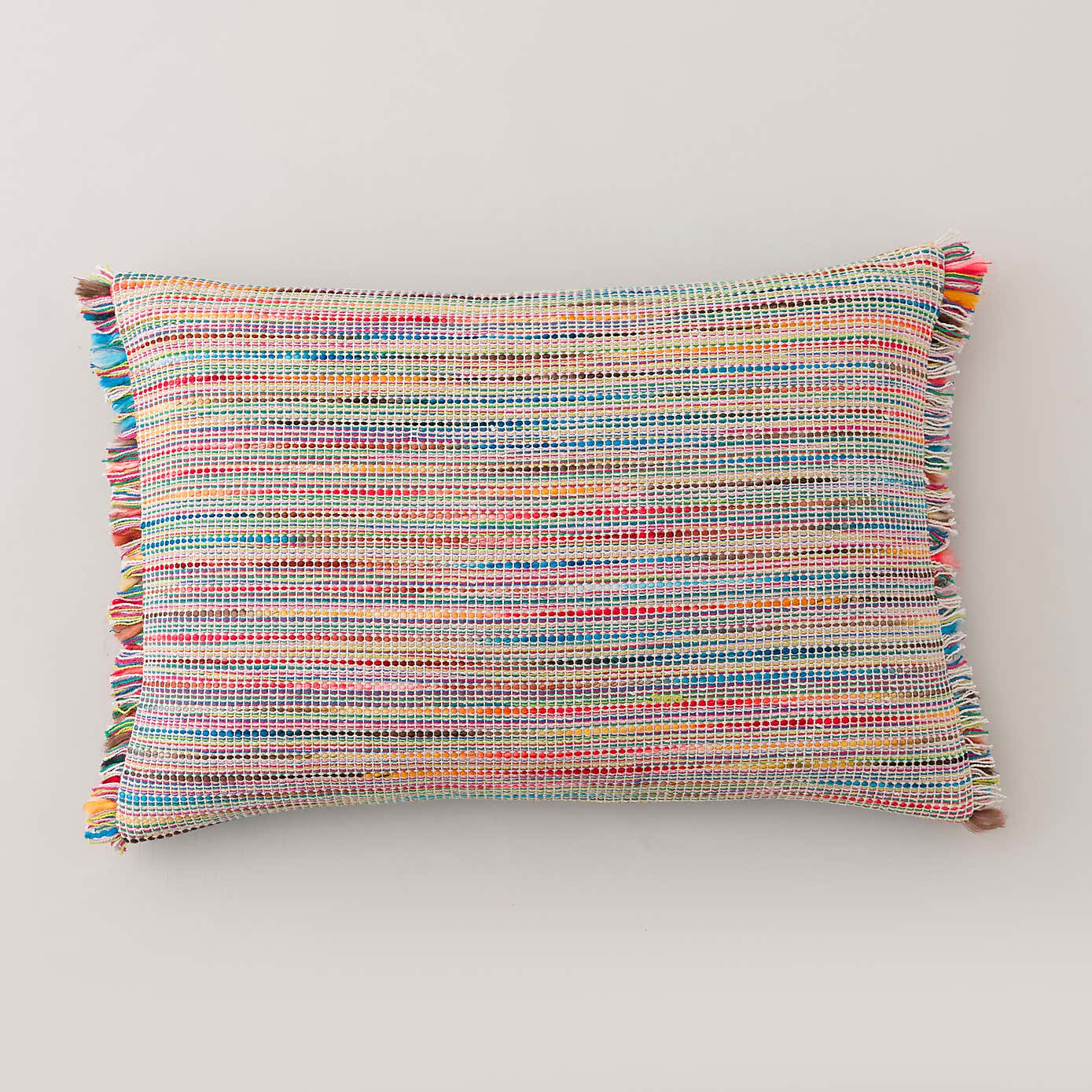 Ava Flat Weave Cotton Rectangle Cushion