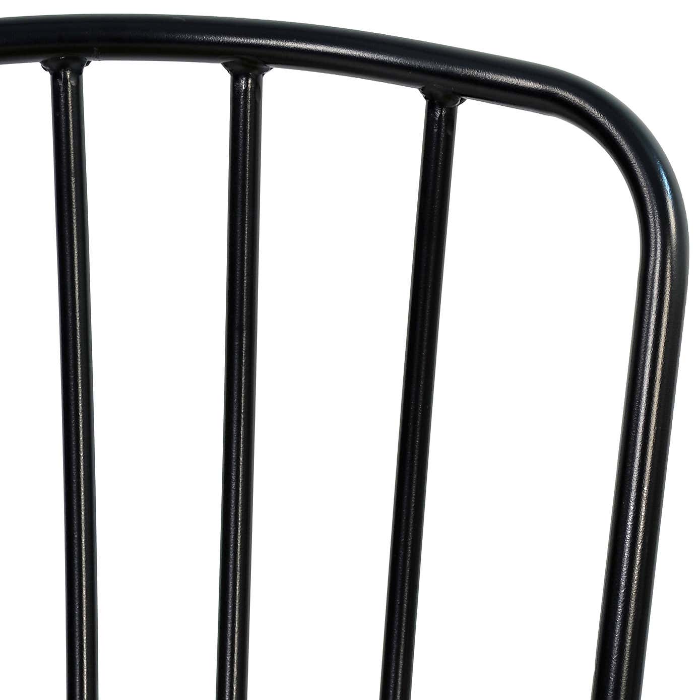 Virginia 60cm Bistro Table Set with 2 Milton Chairs