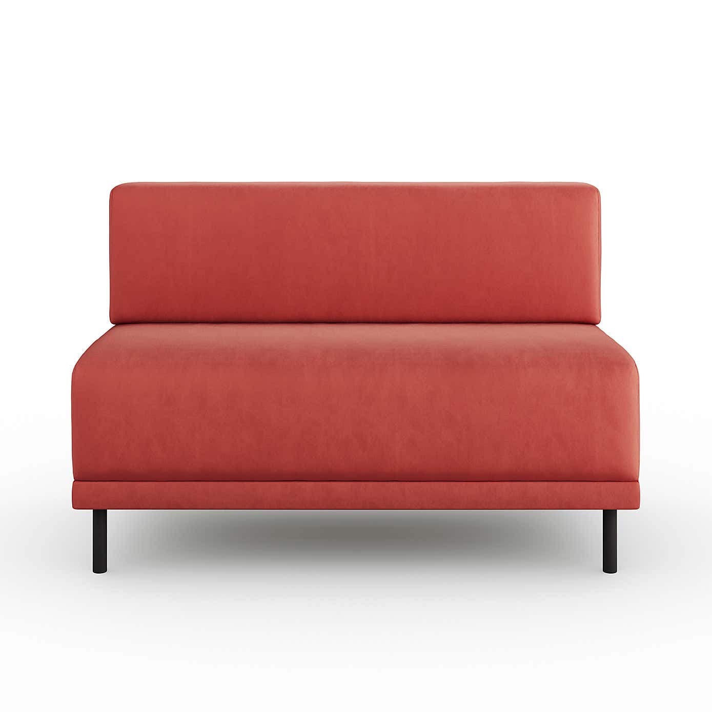 Mae Long Dining Bench, Matte Plush Velvet