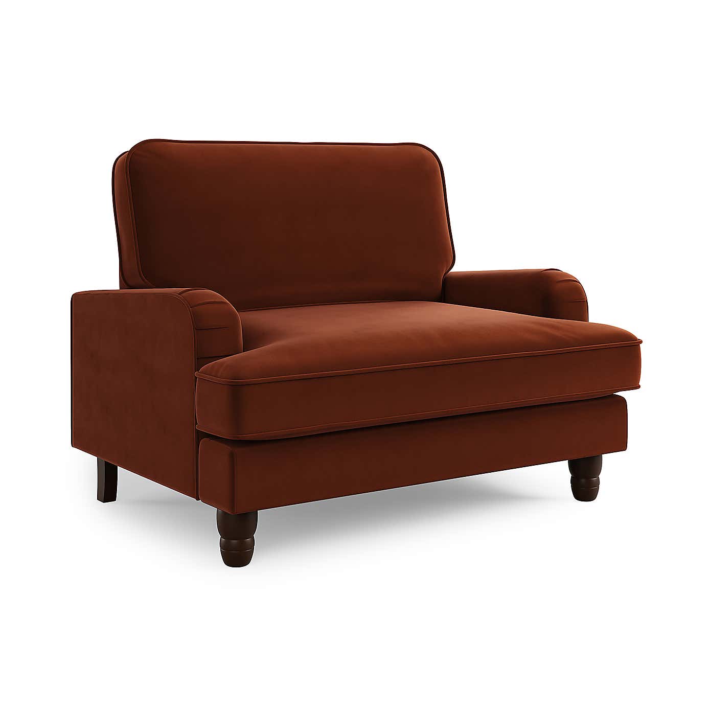 Beatrice Matte Velvet Snuggle Chair