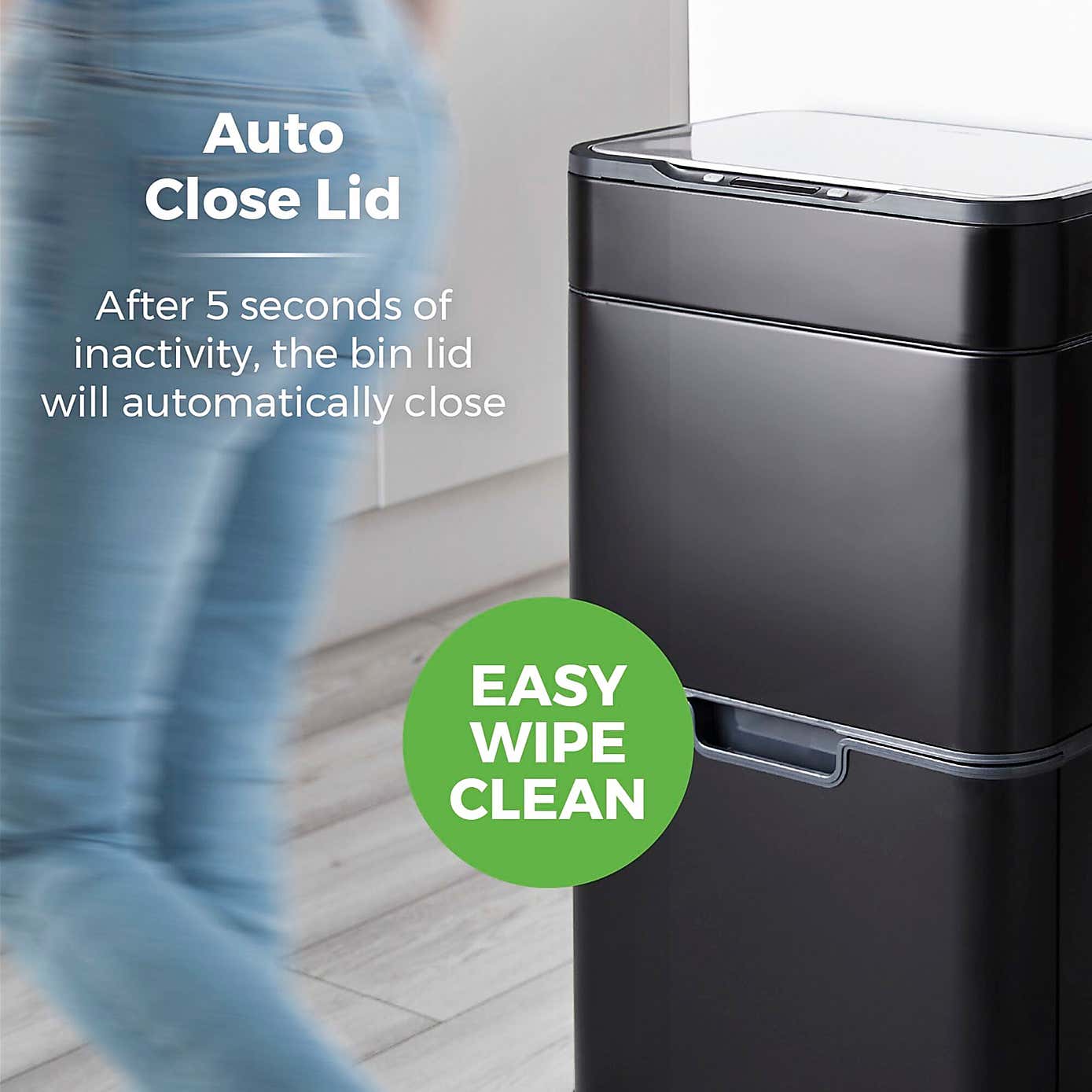 Tower 50L Ozone Recycling Sensor Bin