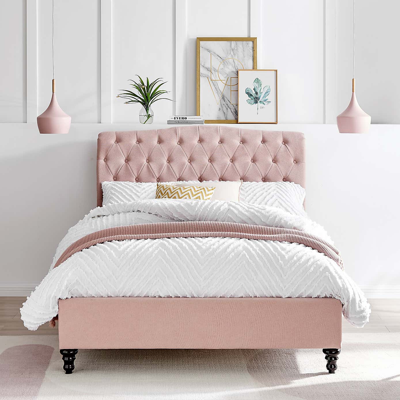 Rosa Velvet Bed