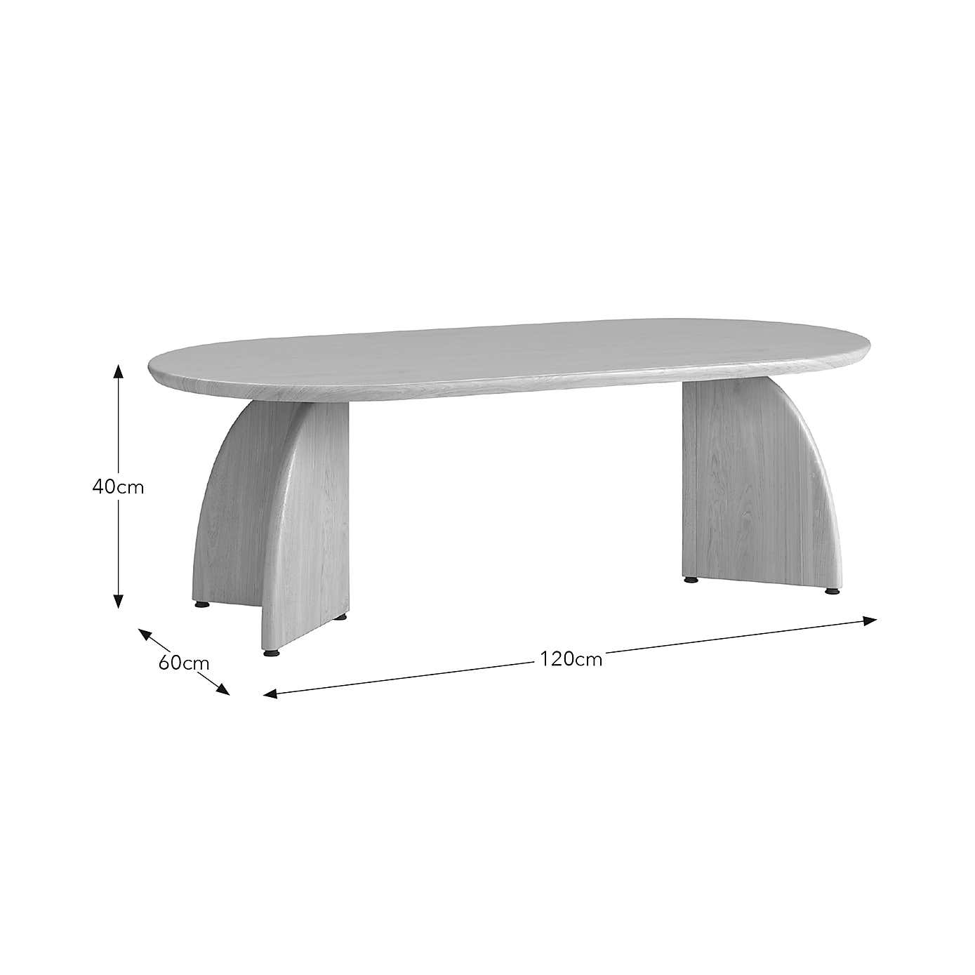 Effy Coffee Table, Natural Wood Effect