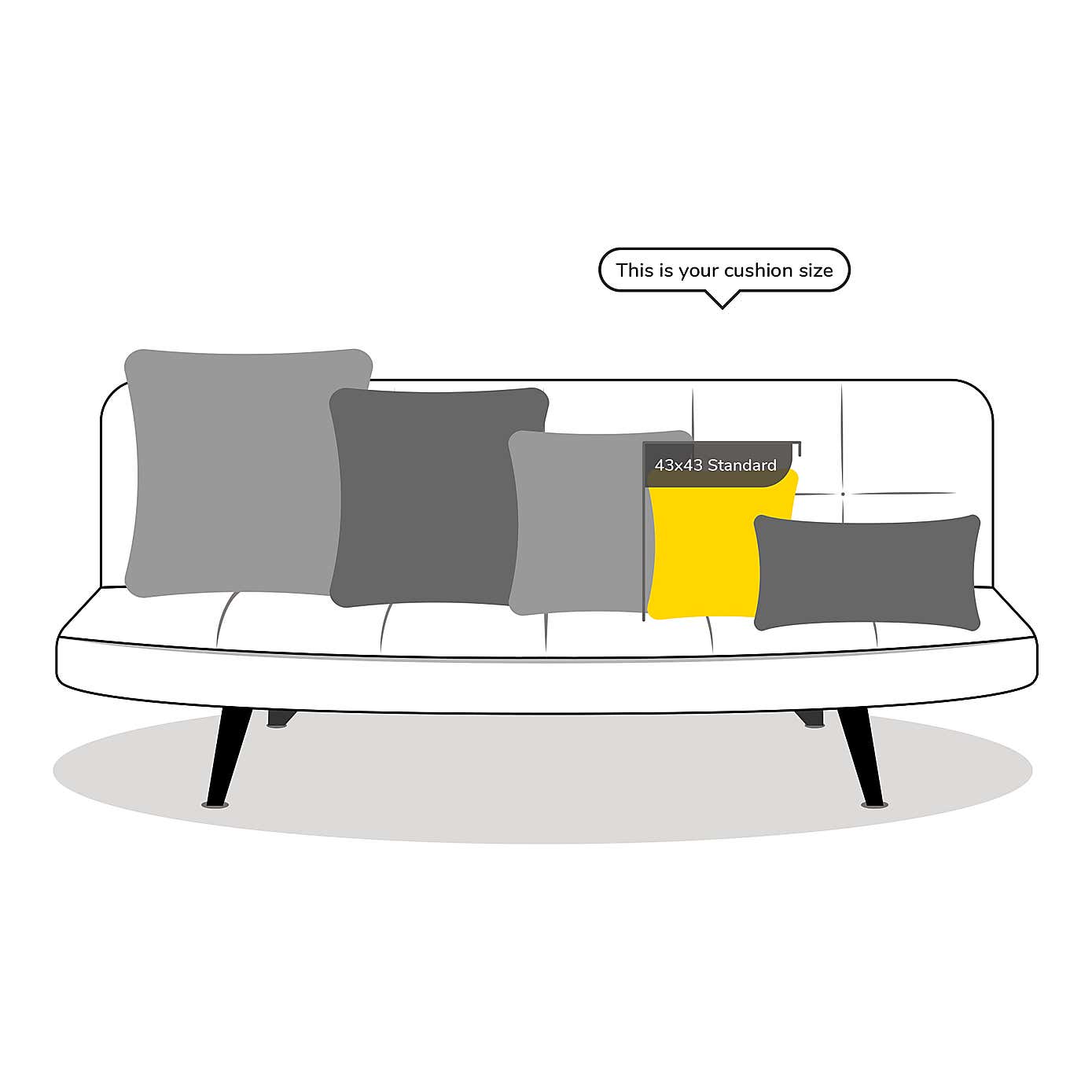 Geo Hexagon Gold Cushion