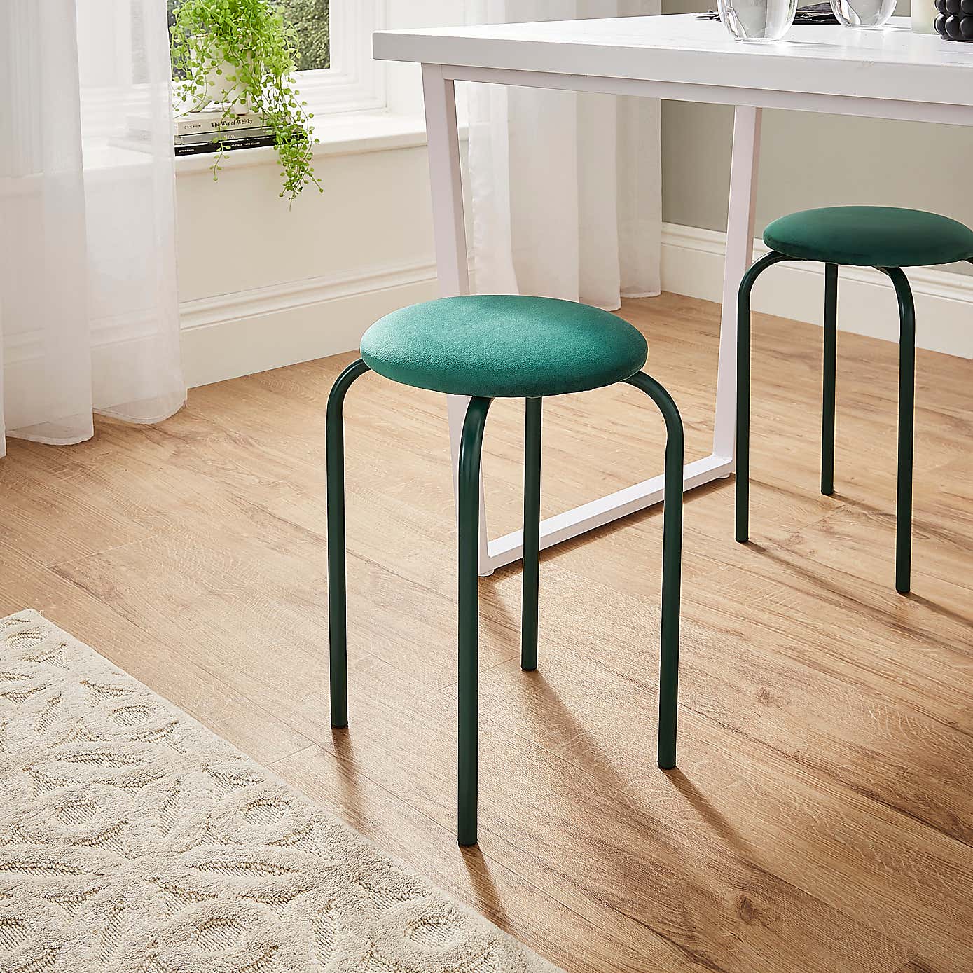 Verity Velvet Stacking Stool