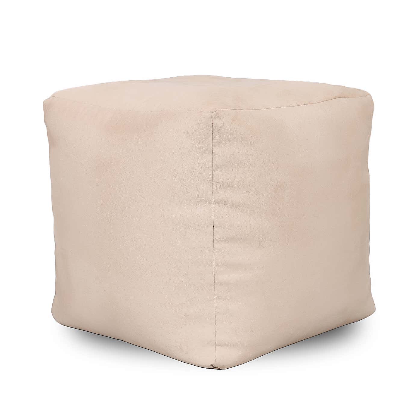 Kaikoo Brushed Faux Suede Beanbag Cube