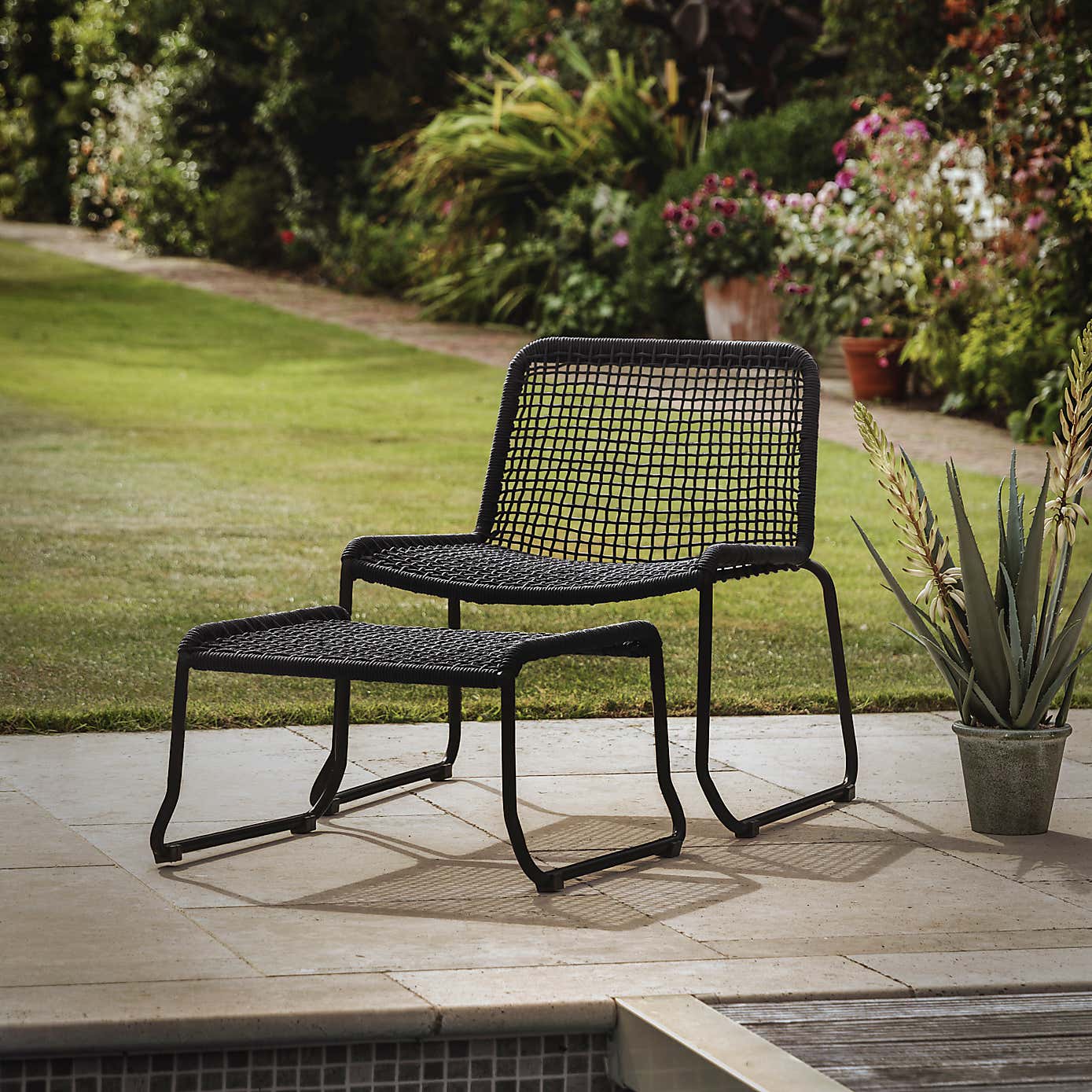 Lydden Lounge Chair with Footstool