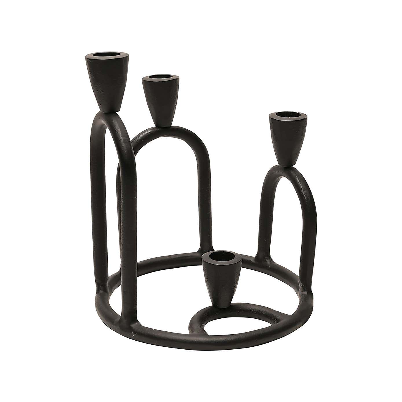 Hestia Aluminium Candlestick Holder for 4 Candles