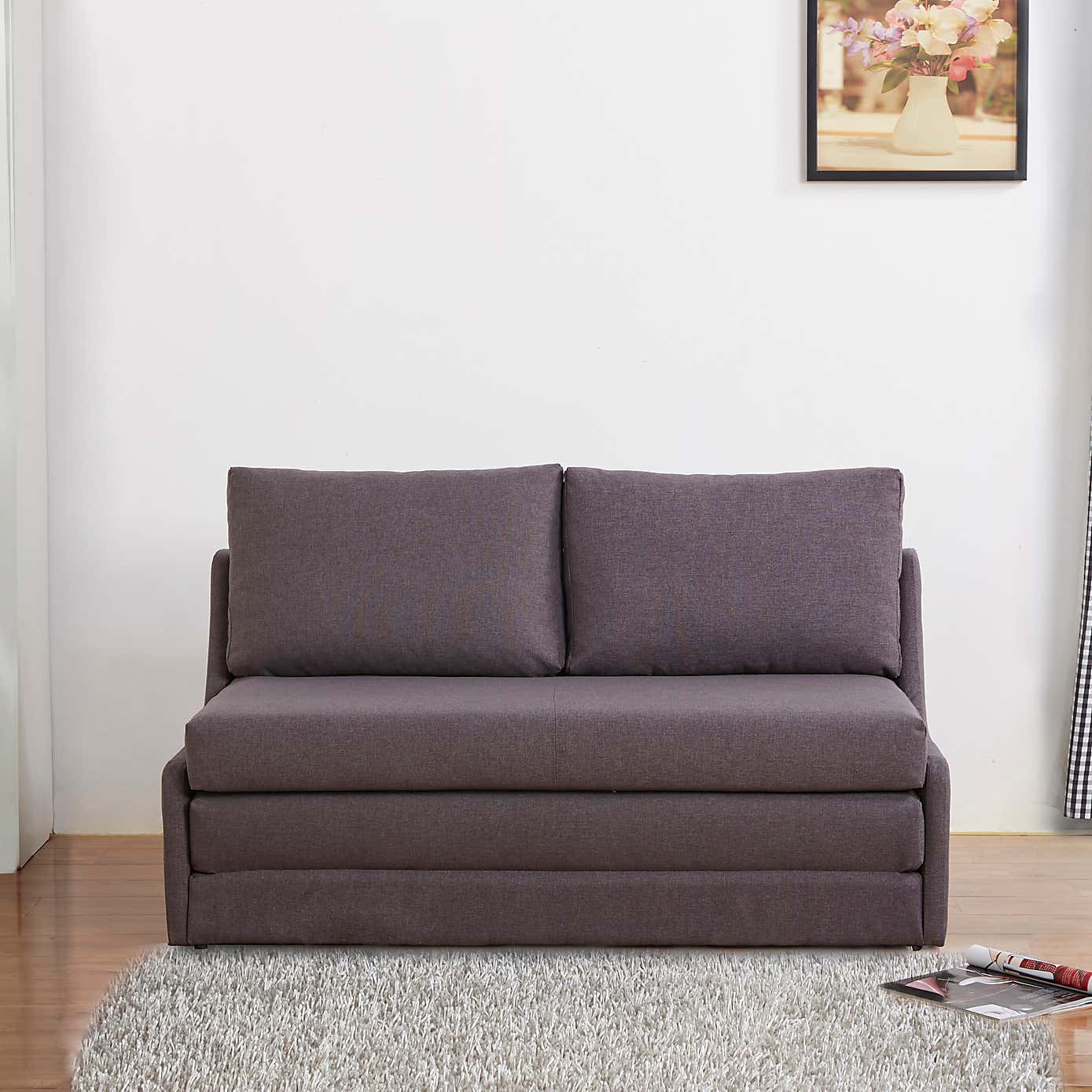 Dos Fabric Double Sofa Bed