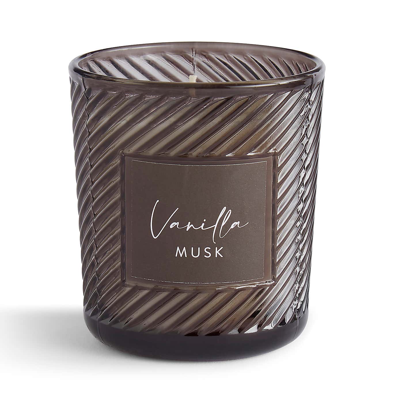 Vanilla Musk Twist Glass Candle