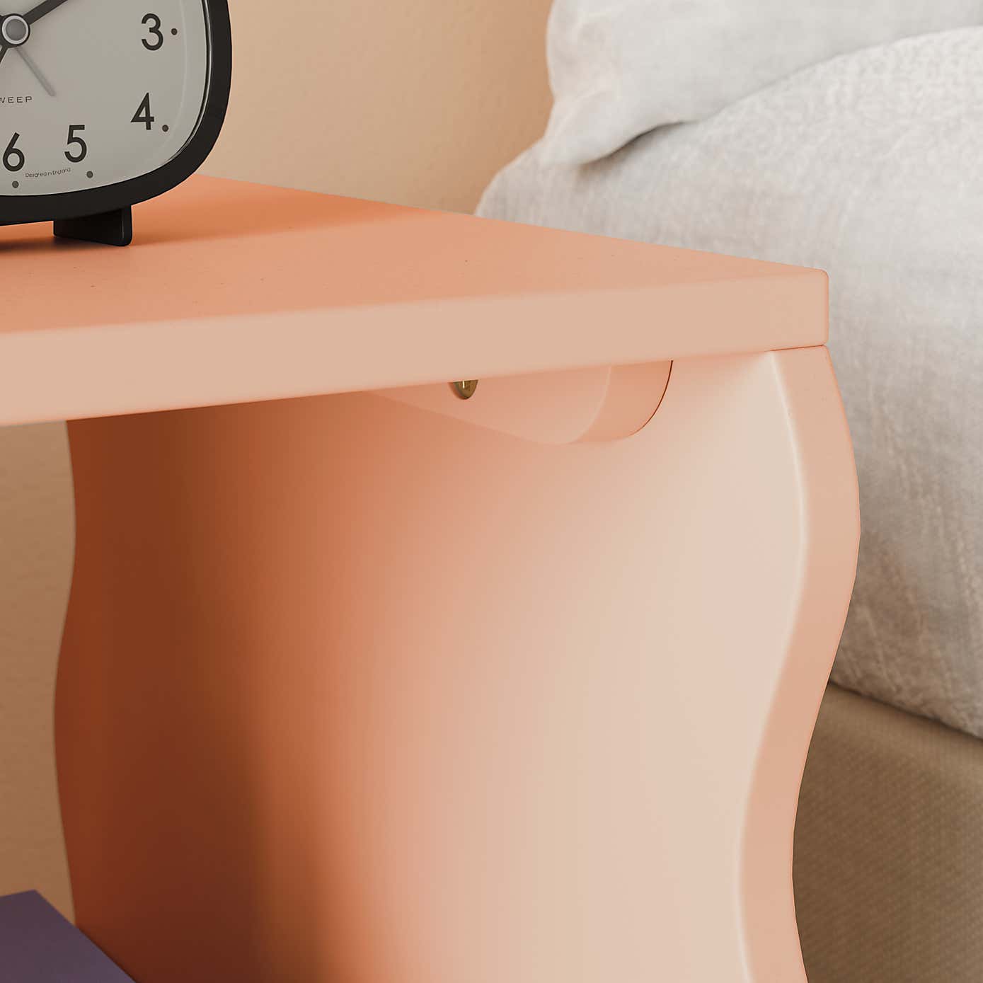 Posie Wavy Bedside Table