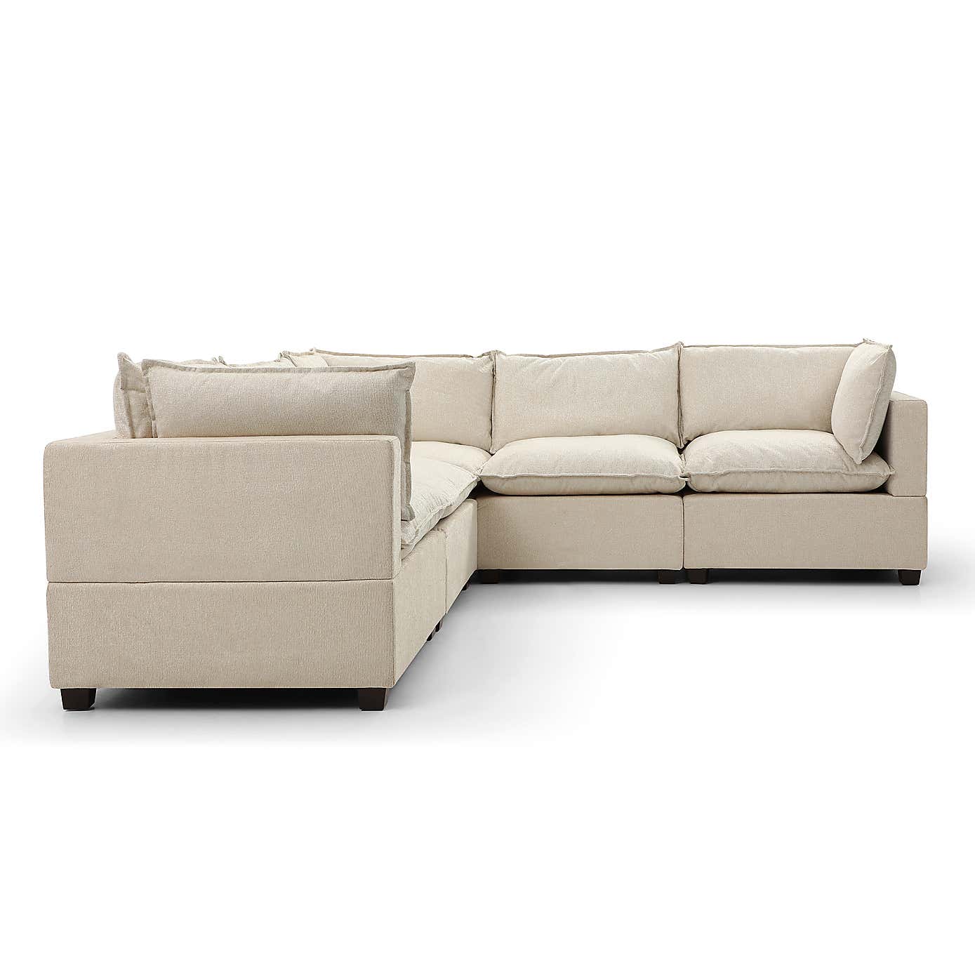 Moda Corner Modular Sofa, Natural Boucle