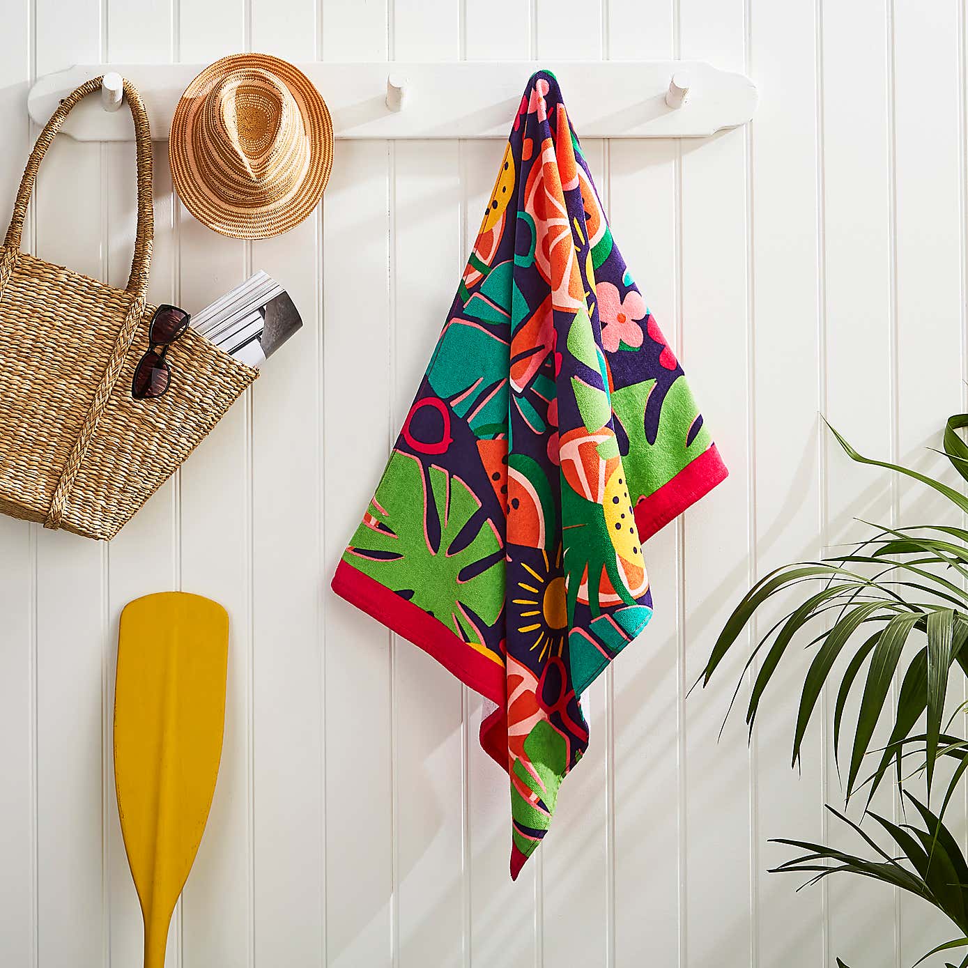 Abstract Summer Icon Beach Towel