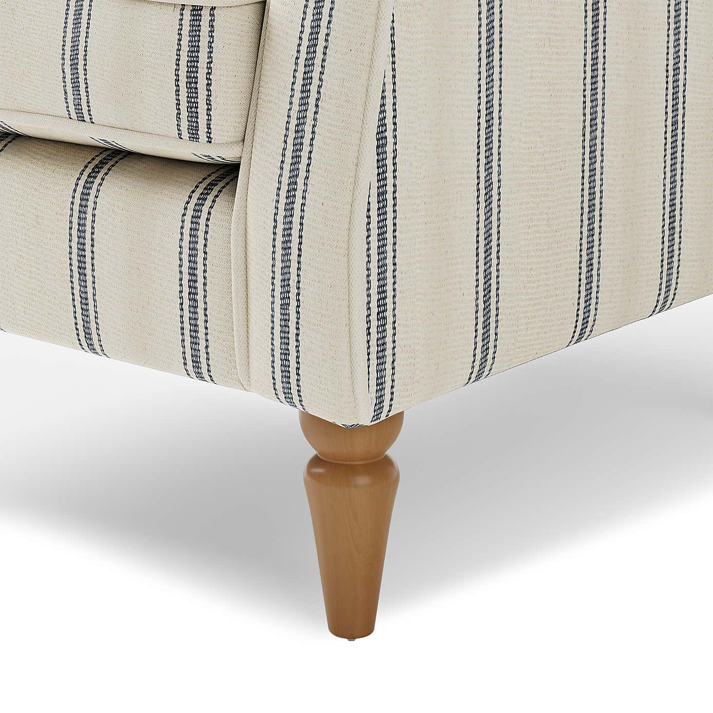 Oswald Pinstripe Wingback Armchair