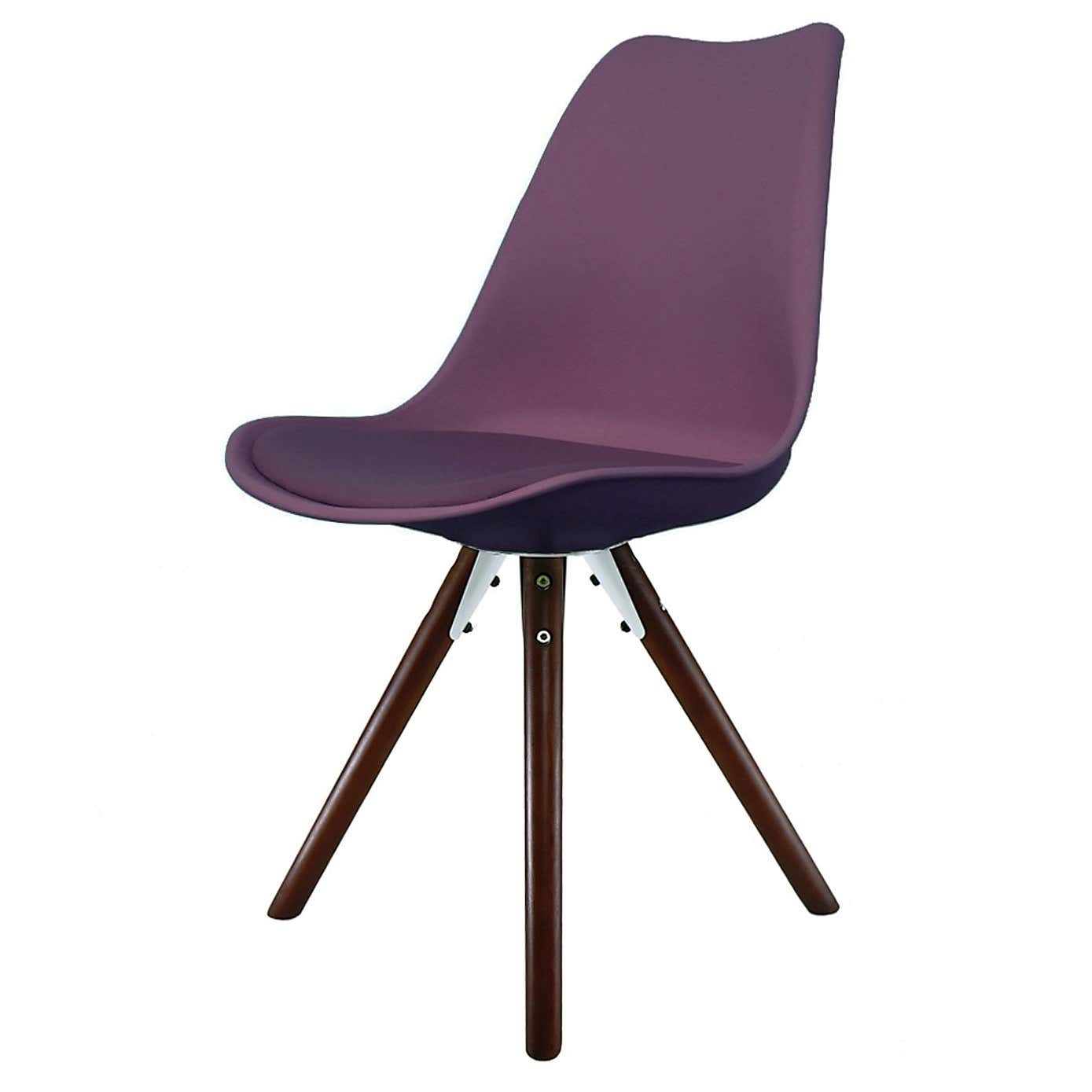 Fusion Living Soho Plastic Dining Chair with Pyramid Legs