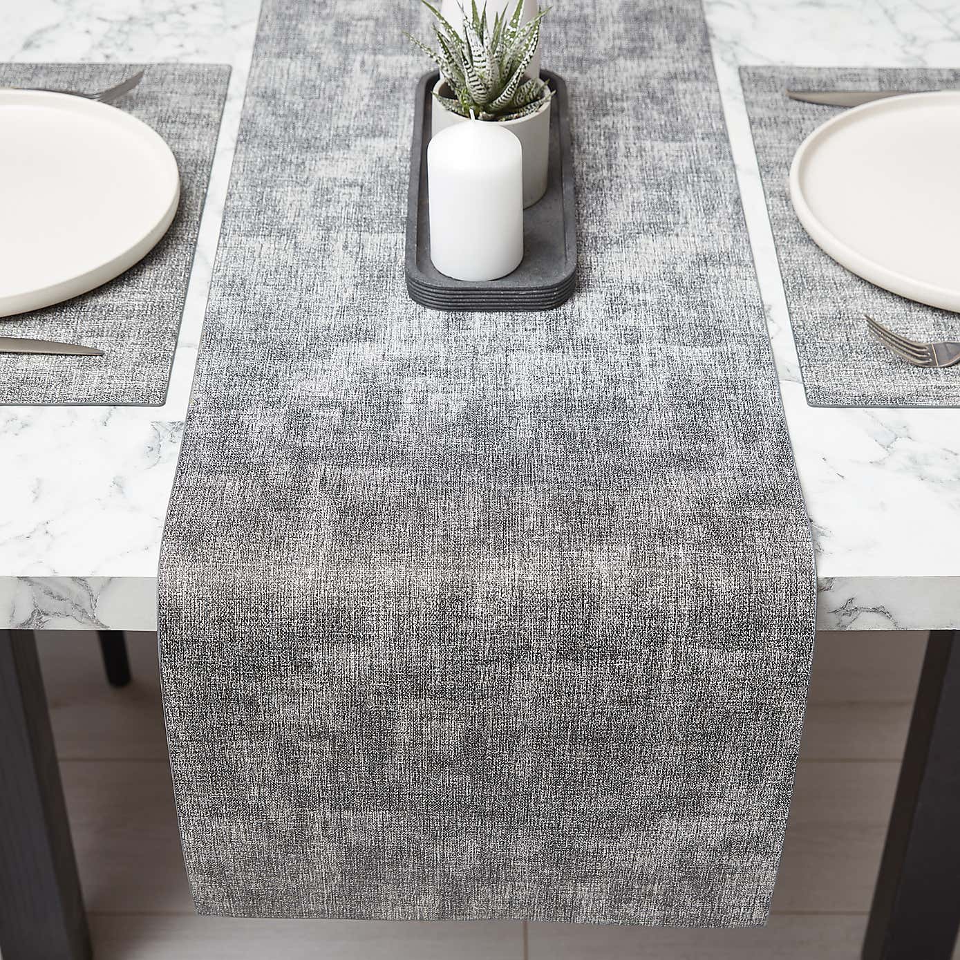 Metallic Champagne Printed Runner