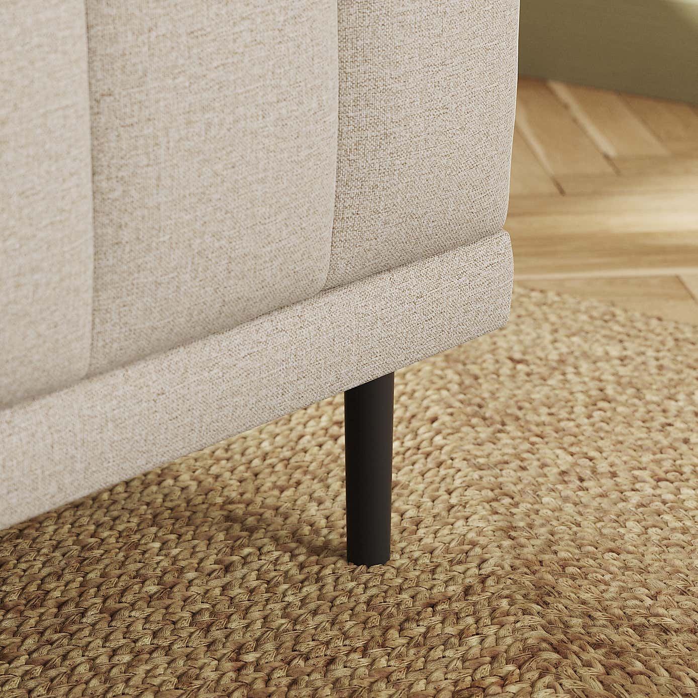 Amali Long Dining Bench, Textured Weave