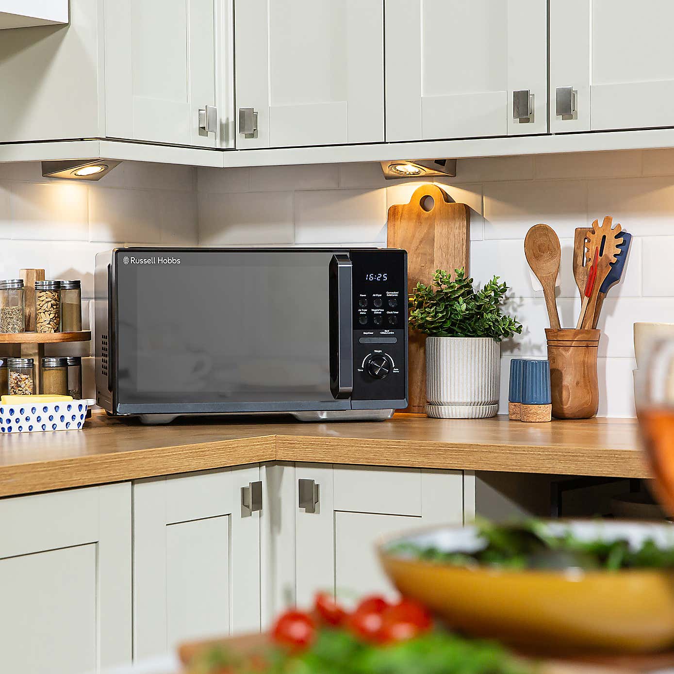 Russell Hobbs Combination 25L Black Digital Microwave