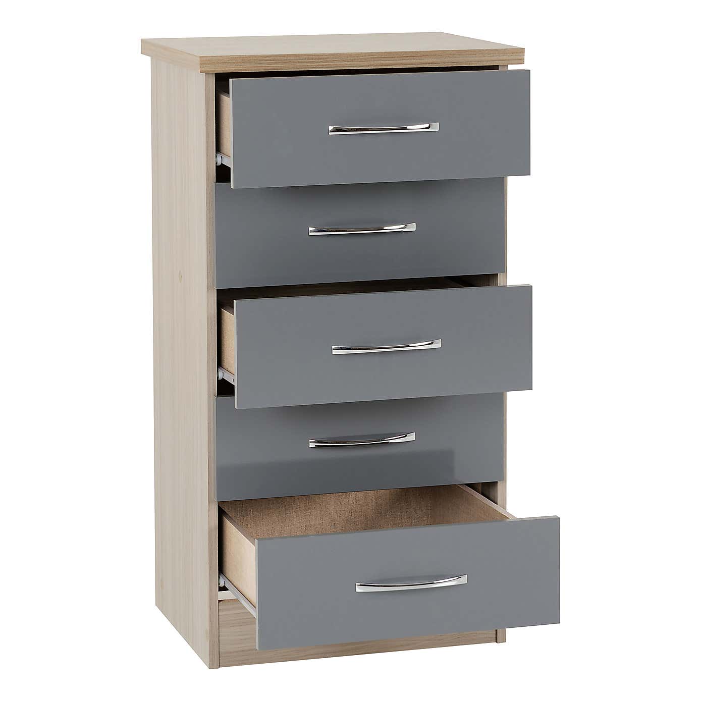 Nevada Slim 5 Drawer Chest