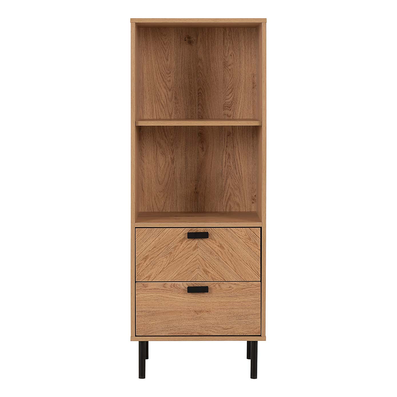 Leon 2 Drawer and 2 Shelf Cabinet