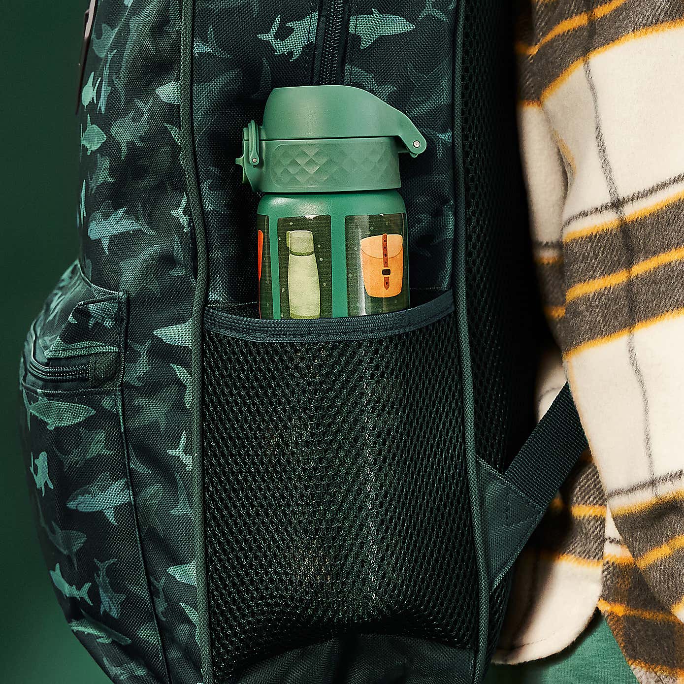 Ion8 Fishing Leak Proof Vacuum Insulated Slim Water Bottle, 500ml