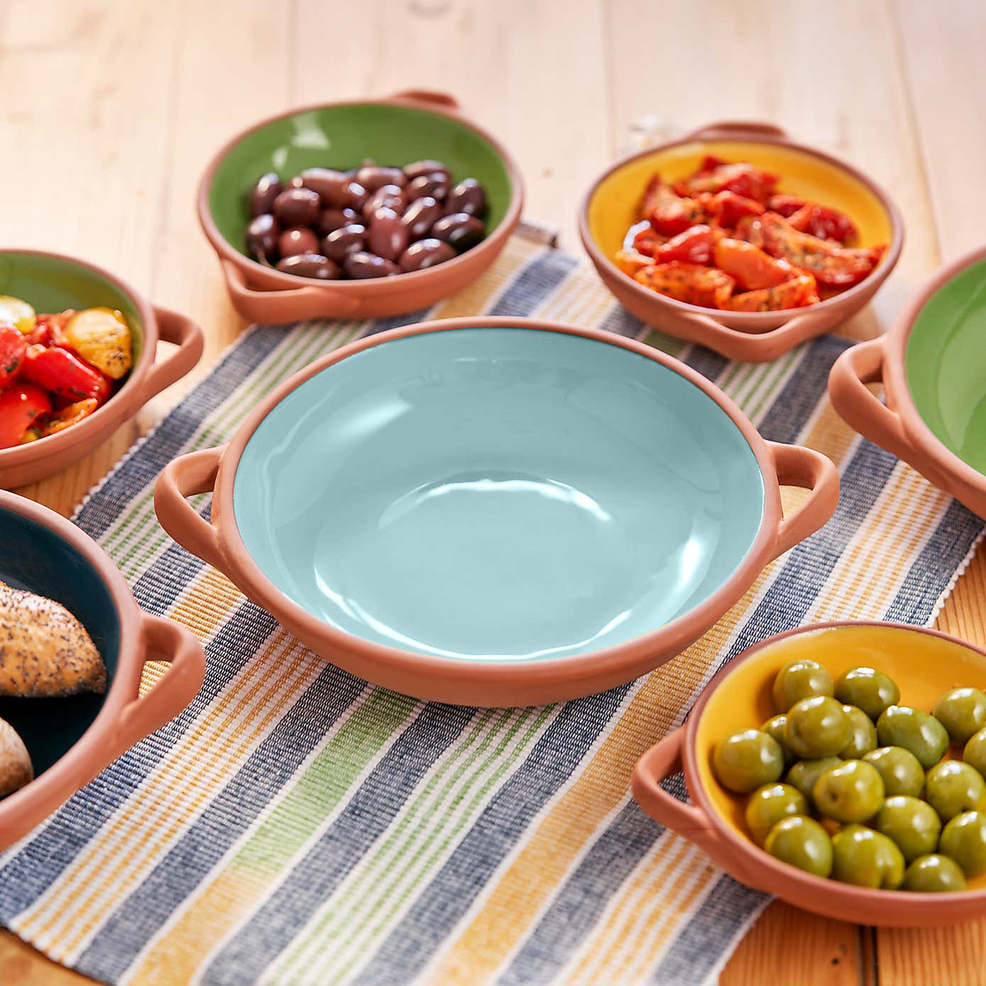 Dexam Sintra Large Glazed Terracotta Tapas Dish