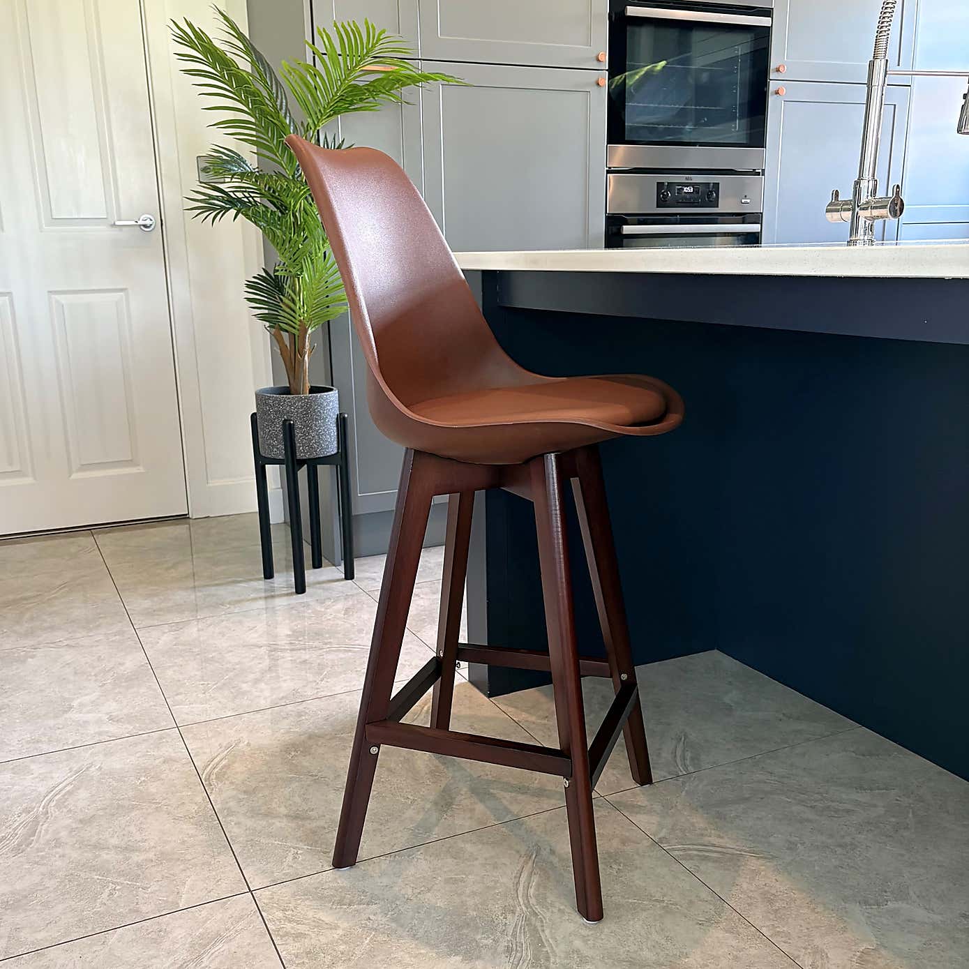Fusion Living Soho Plastic Bar Stool