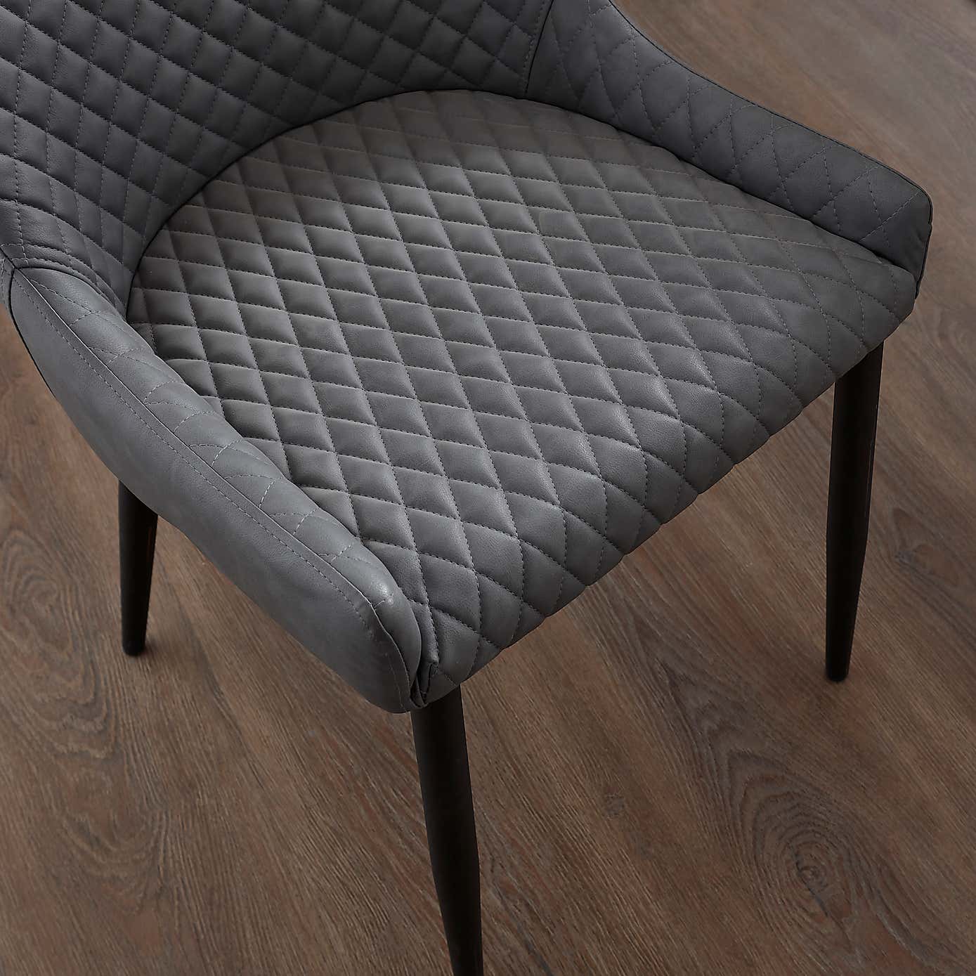 Set of 2 Montreal Dining Chairs, Faux Leather