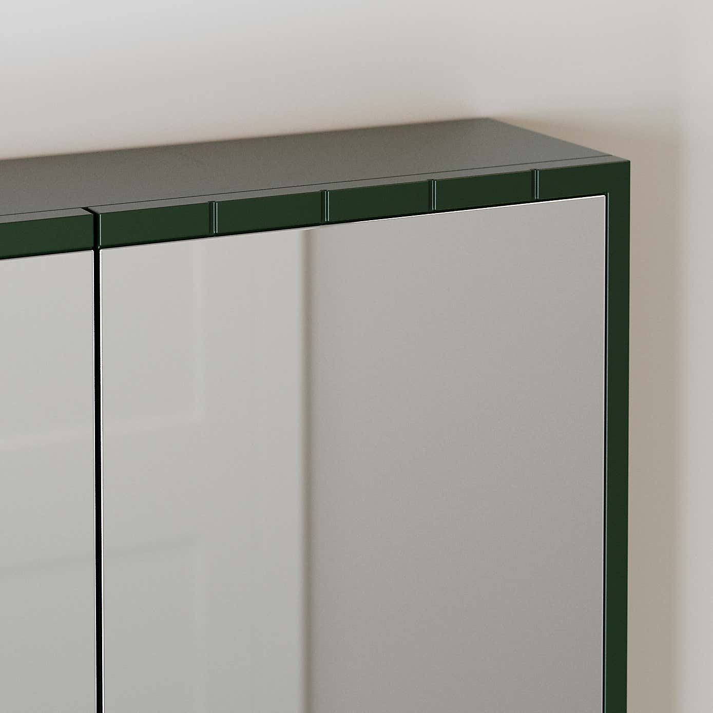Scallop Mirror Wall Cabinet