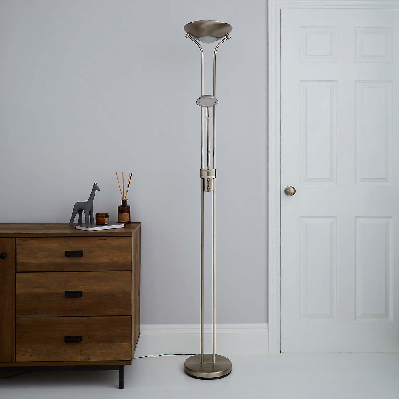 Father and Child 2 Arm Floor Lamp